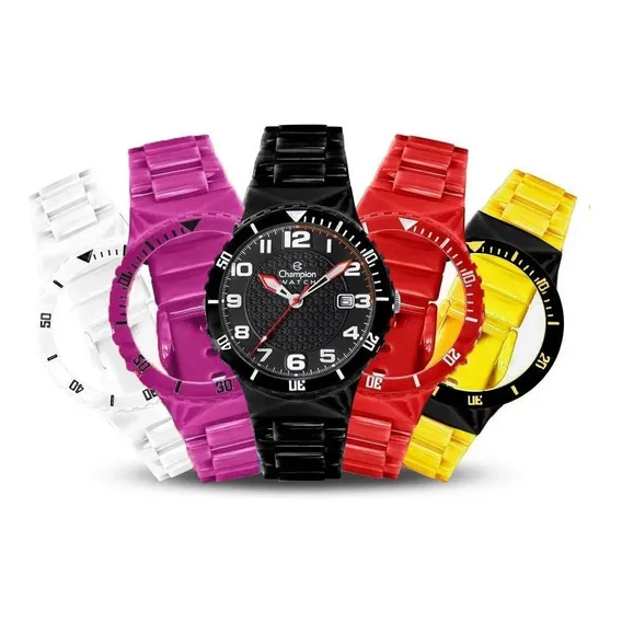 Relógio Champion Cp30119x Troca Pulseiras Com 5 Pulseiras Foto 1