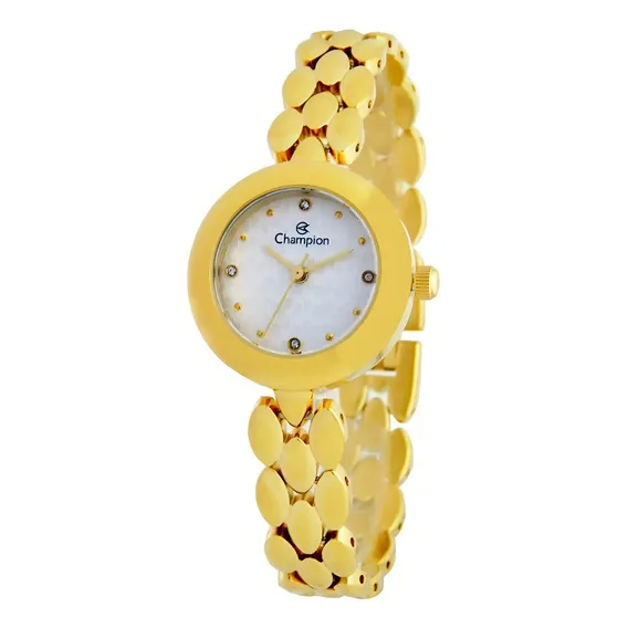 Rel贸gio Champion Dourado Feminino Garantia Top Luxo Foto 1