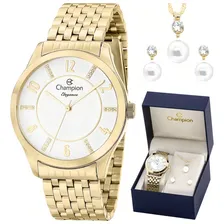 Rel贸gio Champion Feminino Kit Semi Joia Cn27698w Foto mini 1