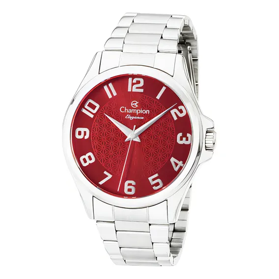 Rel贸gio Champion Feminino Prateado Luxo Original Foto 1