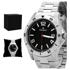 Relógio Champion Masculino Ca31239t Prata Aço Inox Foto  mini 1