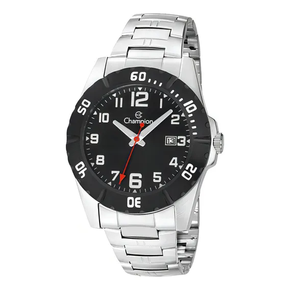 Rel贸gio Champion Masculino Ref: Ca31300t Casual Prateado Foto 1