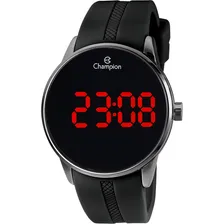 Relogio Champion Masculino Silicone Preto Original Foto mini 1