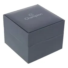 Relogio Champion Pulseira Couro Preto Original Foto mini 4