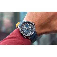 Rel贸gio Citizen Eco-Drive Blue Angels Bj7007-02l Masculino Foto mini 4
