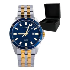 Rel贸gio Citizen Masculino Tz31114a Misto Azul Analogico Off Foto mini 3