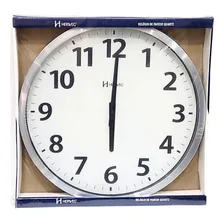 Relógio Com Tic-tac Parede 40cm Branco Alumínio Herweg 6713 Foto mini 3