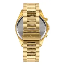 Rel贸gio Condor Masculino Cron贸grafo Azul Dourado Grande Foto mini 3