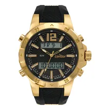 Rel贸gio Condor Masculino Digital Dourado Foto mini 1