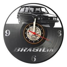 Relógio D Parede, Brasília, Decoração, Disco De Vinil Estrutura Preto Fundo Preto Foto  mini 1