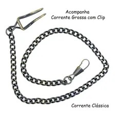 Rel贸gio De Bolso Bronze Estilo Antigo Vintage Quartz Foto mini 3