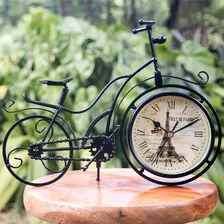 Relogio De Mesa Bicicleta Antiga T1417 Decoração Torre Paris Foto mini 1
