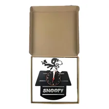 Rel贸gio De Parede, Snoopy, Cachorro, , Disco Vinil Estrutura Preto Fundo Preto Foto mini 3