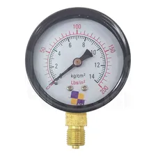 Relógio De Pressão Para Compressor ( Manômetro ) 200 Lbs Foto  mini 1