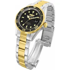 Relógio de pulso Invicta 8934 com corria de aço inoxidável cor aço/ouro - fondo preto Foto mini 2