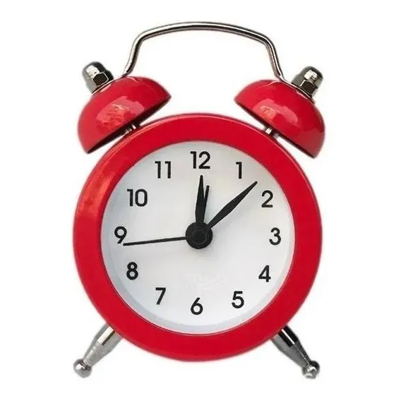 Relógio Despertador Aço Presente Retro Mini Antigo Foto 1