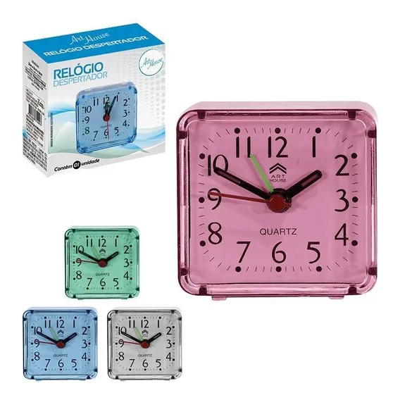 Relogio Despertador Acrilico Bi173 Foto 1