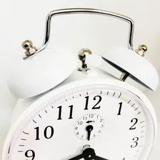 Relógio Despertador Antigo A Corda Mecânico Alto 2206 Foto mini 4