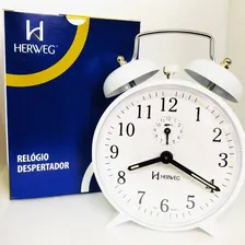 Relógio Despertador Antigo A Corda Mecânico Alto 2206 Foto mini  3