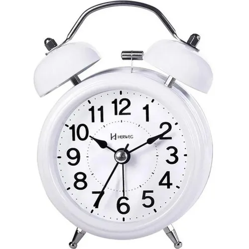 Rel贸gio Despertador Herweg 2707 021 Quartz Branco Foto 1