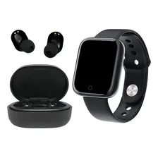 Rel贸gio Digital Bracelete Led Adulto Infantil + Fone Bt V5 Foto mini 3