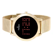 Rel贸gio Digital Feminino Champion Ch40099h Dourado Foto mini 2