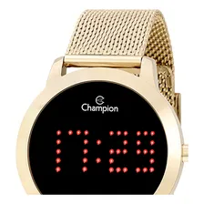 Rel贸gio Digital Feminino Champion Ch40099h Dourado Foto mini 3