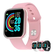 Relógio Digital Inteligente D20 Rosa Smart Bracelet Foto mini  3