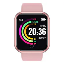 Relógio Digital Inteligente D20 Rosa Smart Bracelet Foto  mini 1