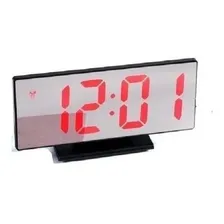 Relógio Digital Led Tela Espelhada C/ Alarme Temperatura Foto  mini 1