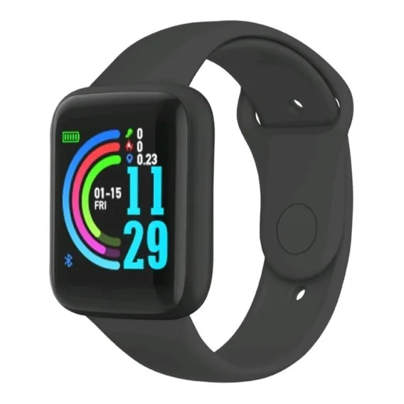 Relógio Digital Smartwatch Y68 Caixa Preto Foto 1