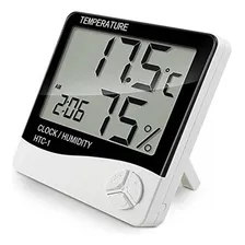 Rel贸gio Digital Temperatura Umidade Termo-higr么metro Foto mini 1