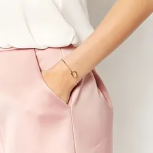 Relógio Dourado Feminino De Pulso Quartz Mini + Bracelete Foto mini 4