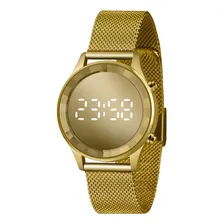 Relogio Dourado Lince Digital Original Unissex Modelo LDG4648L CXKX Foto  mini 1