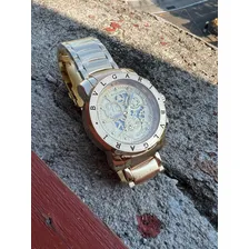 Relógio Dourado Skeleton Bvlgari Aço Inoxidável Dourado fundo branco Foto mini 4