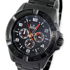 Rel贸gio Dumont Masculino Crono Preto Du6p29aci/4p Foto mini 2