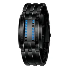 Relógio eletrônico binário, Relógio masculino LED, Relógio Foto  mini 1