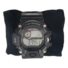 Rel贸gio Esporte Masculino Preto Com Luz Foto mini 2
