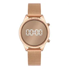 Relógio Euro Feminino Fashion Fit Reflexos Digital Rosê Foto mini  2