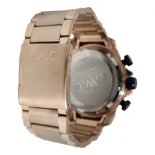Rel贸gio Ewc Masculino Rose Gold Cron贸grafo Big Emt141638 Foto mini 3