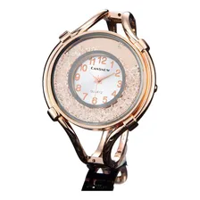 Rel贸gio Feminino Bracelete Luxo Cobre Brilhante Foto mini 1