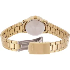 Relógio Feminino Casio Ltp-v002g 1bu Dourado Analógico Foto mini 4