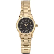 Relógio Feminino Casio Ltp-v002g 1bu Dourado Analógico Foto mini  2