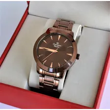 Relogio Feminino Champion Chocolate Com Pedra Strass Foto mini 2
