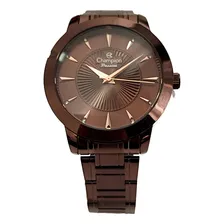 Relogio Feminino Champion Chocolate Com Pedra Strass Foto mini 3