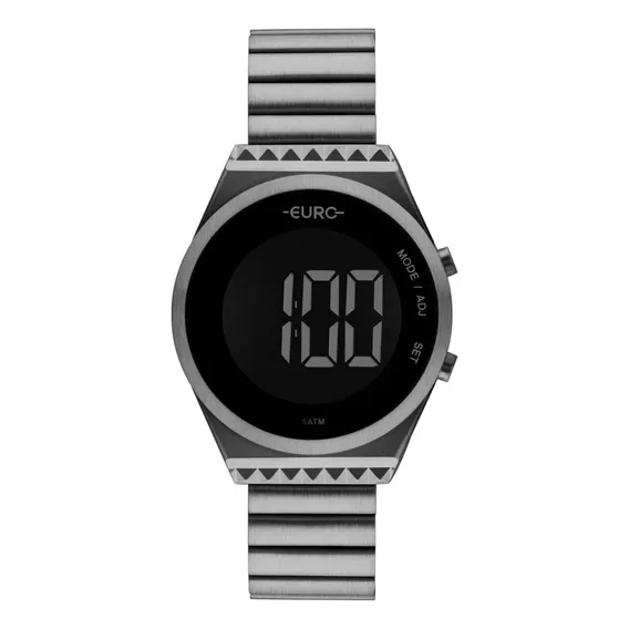 Rel贸gio Feminino Euro Fashionfit Eubjt016ac/4c Digital Cinza Foto 1