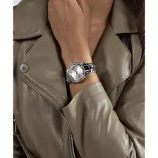 Rel贸gio feminino Guess Venus, resistente 脿 谩gua, rel贸gio dourado, pulseira prateada Foto mini 3