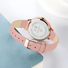 Rel贸gio feminino Jonfred, rel贸gio feminino de quartzo, rel贸gio P Foto mini 3