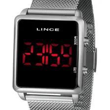 Rel贸gio Feminino Lince Mdm4596l Pxsx Digital Prata Quadrado Foto mini 1