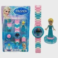 Rel贸gio Frozen Digital Infantil + Boneco Lego Elsa Foto mini 1
